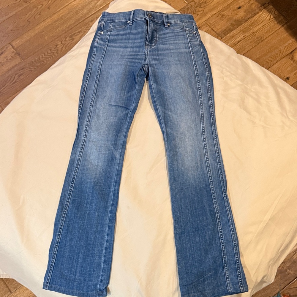 White House Black Market Light Blue Wide Leg Jeans